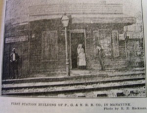 Manayunk's first train station from 1834