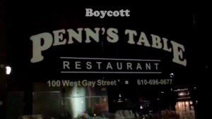 Residents Boycott Penn's Tavern